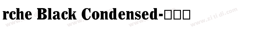 rche Black Condensed字体转换